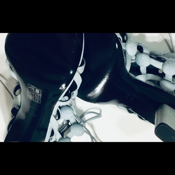 Alexander Wang Rubie Washed Denim Sandal in Blue - Picture 8 of 8